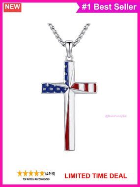 925 Sterling Silver Cross Pendant Necklace Religious Christian Gift